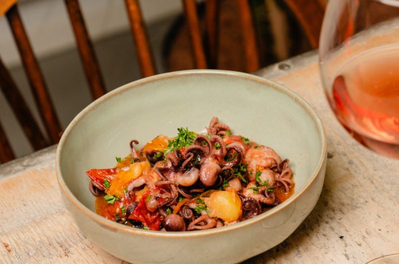 Octopustaart met Fisherman's Choice Baby Octopus 